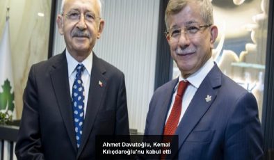 Ahmet Davutoğlu, Kemal Kılıçdaroğlu’nu kabul etti