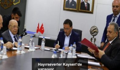 Hayırseverler Kayseri’de yarışıyor