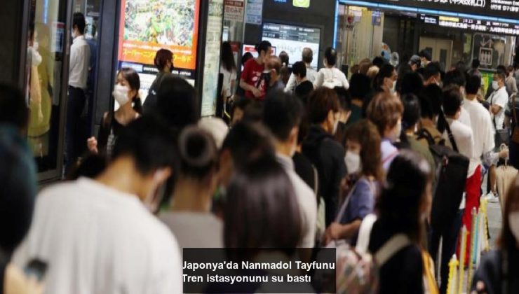 Japonya’da Nanmadol Tayfunu: Tren istasyonunu su bastı