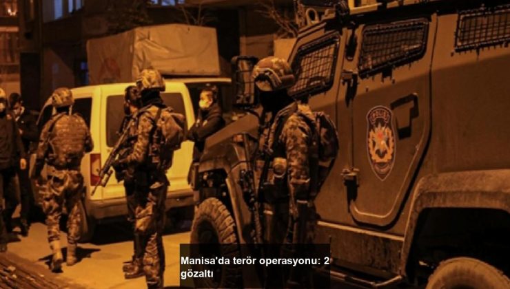 Manisa’da terör operasyonu: 2 gözaltı
