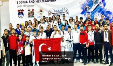 Minikler Balkan Judo Şampiyonası’nda Türkiye birinci