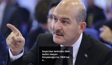 Soylu’dan teröristin DNA testini isteyen Kılıçdaroğlu’na: PKK’nın açıklamasını referans aldın
