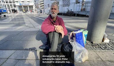 Almanya’da 10 yıldır sokaklarda kalan Peter Schmidt’in dramatik hayat kıssası