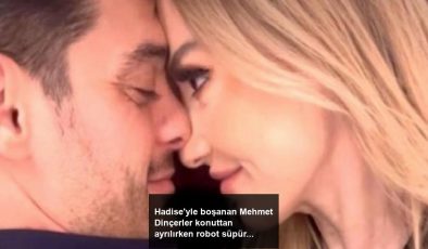 Hadise’yle boşanan Mehmet Dinçerler konuttan ayrılırken robot süpürgeyi aldı
