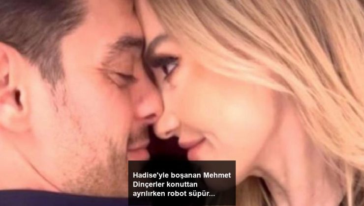 Hadise’yle boşanan Mehmet Dinçerler konuttan ayrılırken robot süpürgeyi aldı