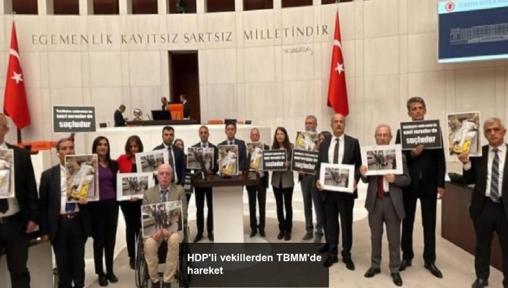 HDP’li vekillerden TBMM’de hareket