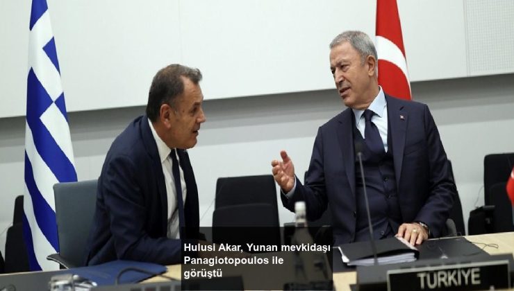 Hulusi Akar, Yunan mevkidaşı Panagiotopoulos ile görüştü