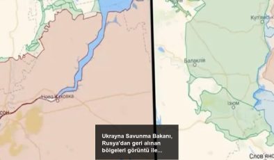 Ukrayna Savunma Bakanı, Rusya’dan geri alınan bölgeleri görüntü ile paylaştı