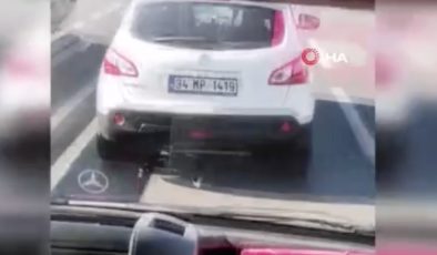 Bayrampaşa’da ambulansa yol vermeyen sürücü frene bastı