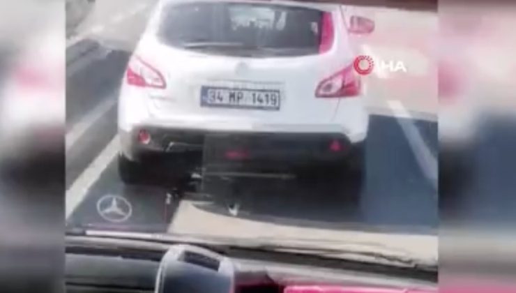 Bayrampaşa’da ambulansa yol vermeyen sürücü frene bastı