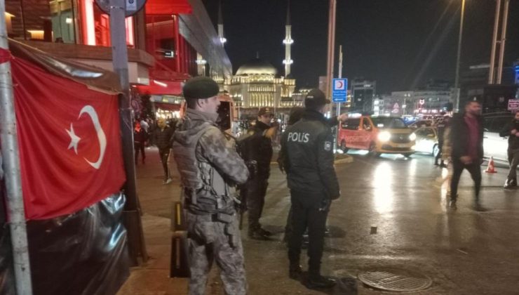 Beyoğlu’nda helikopter destekli huzur operasyonu