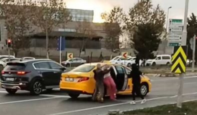 Esenyurt’ta taksi şoförü kadın yolcuyu darbetti