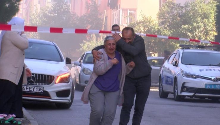 Maltepe’de dükkanının yandığını gören kadın gözyaşlarına boğuldu