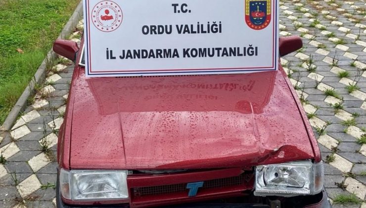 Ordu’da kazaya sebebiyet verip kaçan adam kırık fardan yakalandı