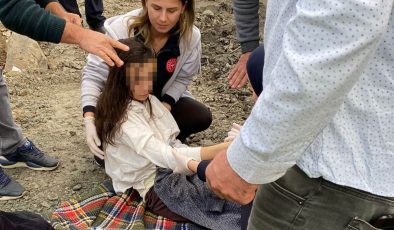 Samsun’da epilepsi geçiren çocuğu polis kurtardı