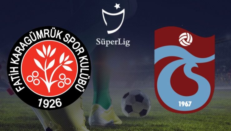 Fatih Karagümrük – Trabzonspor maçı ne zaman, hangi kanalda yayınlanacak? Süper Lig 16. hafta!
