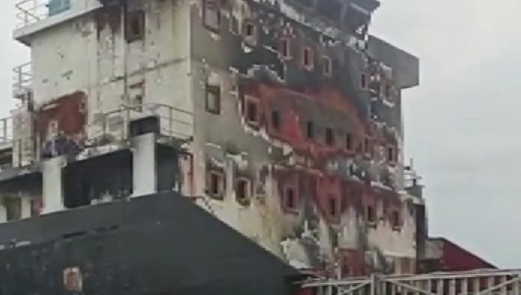 Sinop’ta gemi yandı: Mürettebat o anları anlattı