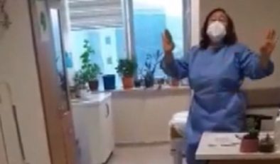 İzmir’de hastanede maske takma tartışması