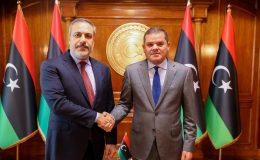 MİT Başkanı Hakan Fidan, Libya Başbakanı Dibeybe ile görüştü