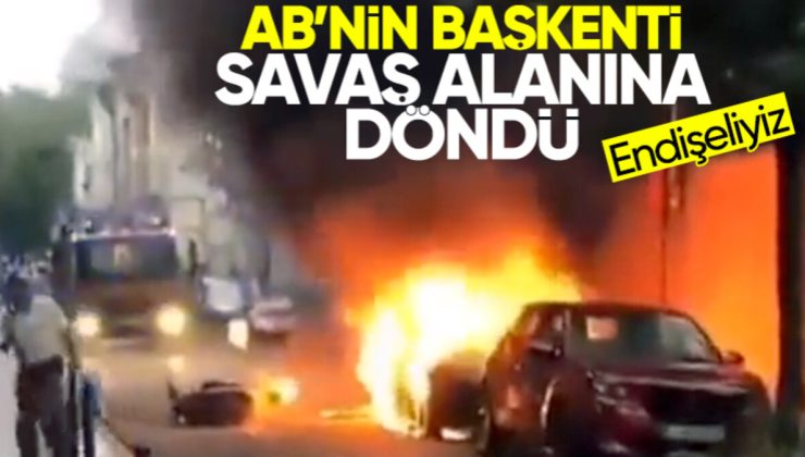 Avrupa karışıyor! Fransa’daki olaylar Brüksel’e yansıdı