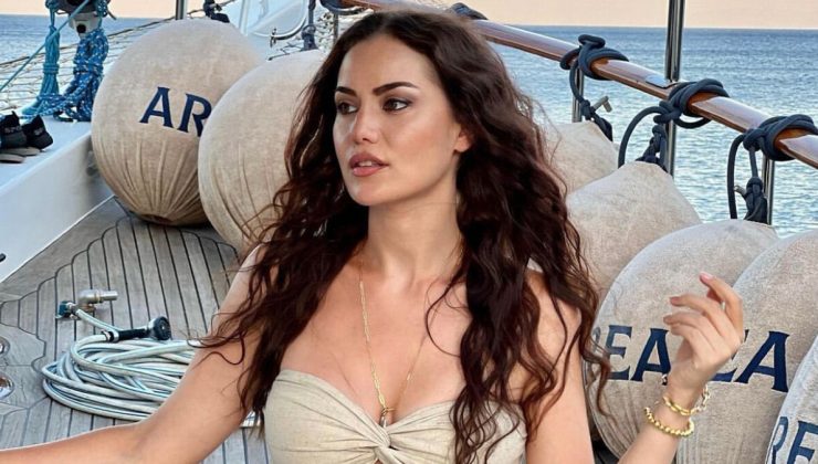 Fahriye Evcen tatil sezonunu açtı! Leopar desenli mayosuyla sosyal medyayı yıktı geçti