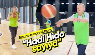 Mustafa Varank, Cumhurbaşkanı Erdoğan’ın kurmaylarıyla basketbol oynadığı anları paylaştı