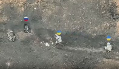 Ukrayna-Rusya Savaşı’nda siper çatışması havadan görüntülendi