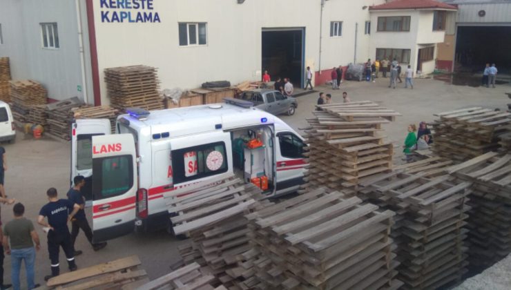Zonguldak’ta meydana gelen fabrika yangınında 4 işçi dumandan etkilendi