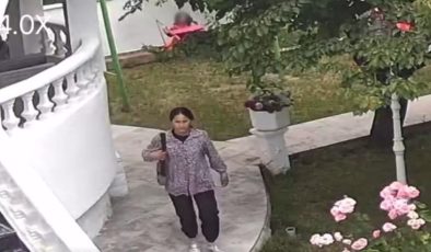Erzincan’da kadın hırsızı, alarm durdurdu