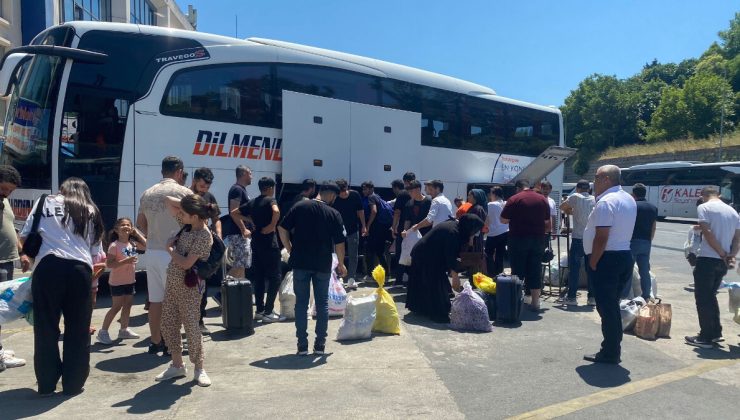 Tatilciler dönüyor!  15 Temmuz Demokrasi Otogarı’nda yoğunluk oluştu