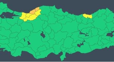 AFAD, 2 İlde Turuncu, 5 İlde Sarı Kodlu Sağanak Uyarısı Yaptı